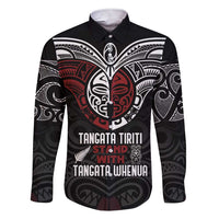 Maori Hongi Toitu Te Tiriti Family Matching Short Sleeve Bodycon Dress and Hawaiian Shirt Tangata Tiriti Stand With Tangata Whenua