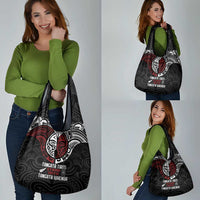 Maori Hongi Toitu Te Tiriti Grocery Bag Tangata Tiriti Stand With Tangata Whenua