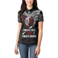 Maori Hongi Toitu Te Tiriti Women Polo Shirt Tangata Tiriti Stand With Tangata Whenua