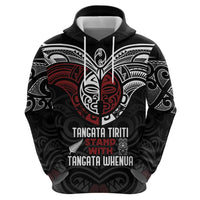 Maori Hongi Toitu Te Tiriti Zip Hoodie Tangata Tiriti Stand With Tangata Whenua