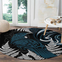 New Zealand Tui Bird Round Carpet Maori Kowhaiwhai LT7 - Polynesian Pride