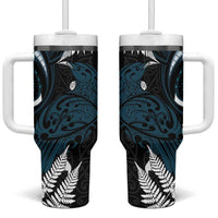 New Zealand Tui Bird Tumbler With Handle Maori Kowhaiwhai