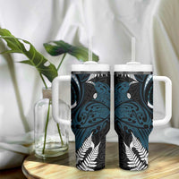 New Zealand Tui Bird Tumbler With Handle Maori Kowhaiwhai