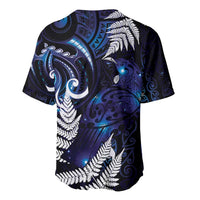 New Zealand Maori Matariki Baseball Jersey Tui Bird Galaxy