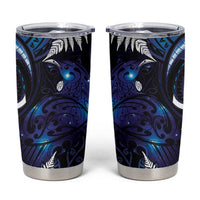 New Zealand Maori Matariki Tumbler Cup Tui Bird Galaxy