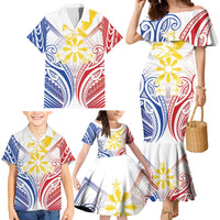 Philippines Tribal Sun Personalized Family Matching Mermaid Dress and Hawaiian Shirt Hunting Eagle