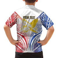 Philippines Tribal Sun Personalized Family Matching Puletasi and Hawaiian Shirt Hunting Eagle LT7 - Polynesian Pride