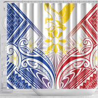 Philippines Tribal Sun Shower Curtain Hunting Eagle