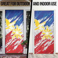 Filipino Sun and Stars Door Cover Grunge Vibes LT7 - Polynesian Pride