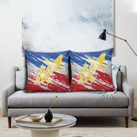 Filipino Sun and Stars Pillow Cover Grunge Vibes