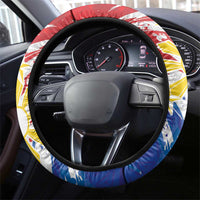 Filipino Sun and Stars Steering Wheel Cover Grunge Vibes LT7 - Polynesian Pride