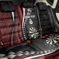Personalized New Zealand Darts Back Car Seat Cover Kowhaiwhai Whero Koiri - Manaia