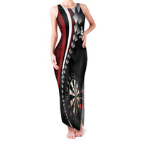 Personalized New Zealand Darts Family Matching Tank Maxi Dress and Hawaiian Shirt Kowhaiwhai Whero Koiri - Manaia