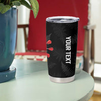 Personalized New Zealand Darts Tumbler Cup Kowhaiwhai Whero Koiri - Manaia