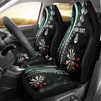 Personalized New Zealand Darts Car Seat Cover Paua Shell Koiri - Manaia