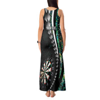 Personalized New Zealand Darts Tank Maxi Dress Paua Shell Koiri - Manaia
