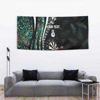 Personalized New Zealand Darts Tapestry Paua Shell Koiri - Manaia