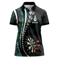 Personalized New Zealand Darts Women Polo Shirt Paua Shell Koiri - Manaia