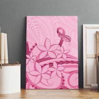 Aotearoa Maori Canvas Wall Art Pink Fern Ribbons - Polynesian Pride