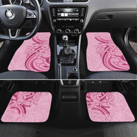 Aotearoa Maori Car Mats Pink Fern Ribbons - Polynesian Pride