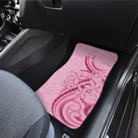 Aotearoa Maori Car Mats Pink Fern Ribbons - Polynesian Pride
