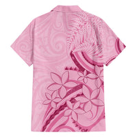Aotearoa Maori Family Matching Long Sleeve Bodycon Dress and Hawaiian Shirt Pink Fern Ribbons - Polynesian Pride