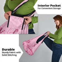 Aotearoa Maori Grocery Bag Pink Fern Ribbons - Polynesian Pride