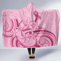 Aotearoa Maori Hooded Blanket Pink Fern Ribbons - Polynesian Pride