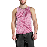 Aotearoa Maori Men Tank Top Pink Fern Ribbons - Polynesian Pride