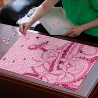 Aotearoa Maori Puzzle Pink Fern Ribbons - Polynesian Pride