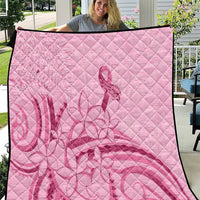 Aotearoa Maori Quilt Pink Fern Ribbons - Polynesian Pride