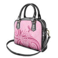 Aotearoa Maori Shoulder Handbag Pink Fern Ribbons - Polynesian Pride