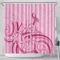 Aotearoa Maori Shower Curtain Pink Fern Ribbons - Polynesian Pride