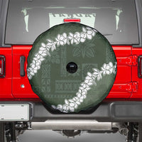 Hawaii Aloha Spare Tire Cover Sage Quilt Patch Work Mix Plumeria Lei