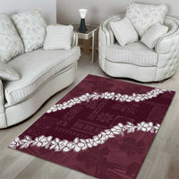 Hawaii Aloha Area Rug Champange Quilt Patch Work Mix Plumeria Lei