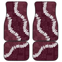 Hawaii Aloha Car Mats Champange Quilt Patch Work Mix Plumeria Lei