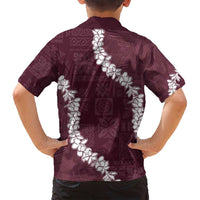 Hawaii Aloha Family Matching Long Sleeve Bodycon Dress and Hawaiian Shirt Champange Quilt Patch Work Mix Plumeria Lei