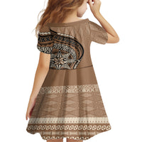 Tonga Ngatu Family Matching Short Sleeve Bodycon Dress and Hawaiian Shirt Tokelau Classic Motifs LT7 - Polynesian Pride