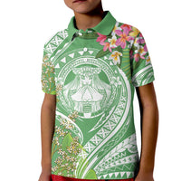 Aloha Molokai Island Kid Polo Shirt Hawaii Pua Kukui LT7 Kid Green - Polynesian Pride