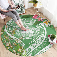 Aloha Molokai Island Round Carpet Hawaii Pua Kukui LT7 - Polynesian Pride