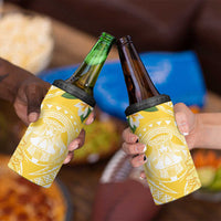 Aloha Hawaii Oahu 4 in 1 Can Cooler Tumbler Wahine with Ilima Lei