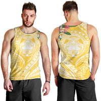 Aloha Hawaii Oahu Men Tank Top Wahine with Ilima Lei