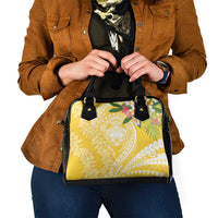 Aloha Hawaii Oahu Shoulder Handbag Wahine with Ilima Lei