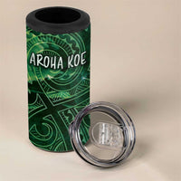 New Zealand Aroha Koe Mama 4 in 1 Can Cooler Tumbler Maori Hongi - Pounamu