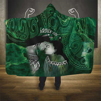 New Zealand Aroha Koe Mama Hooded Blanket Maori Hongi - Pounamu