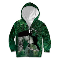 New Zealand Aroha Koe Mama Kid Hoodie Maori Hongi - Pounamu