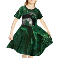 New Zealand Aroha Koe Mama Kid Short Sleeve Dress Maori Hongi - Pounamu