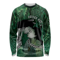 New Zealand Aroha Koe Mama Long Sleeve Shirt Maori Hongi - Pounamu