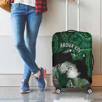 New Zealand Aroha Koe Mama Luggage Cover Maori Hongi - Pounamu