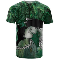 New Zealand Aroha Koe Mama T Shirt Maori Hongi - Pounamu